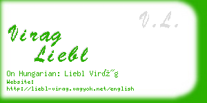 virag liebl business card